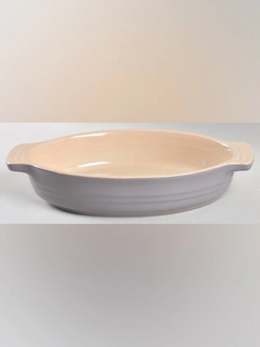Le Creuset Stoneware Oval Dish Pan Mist Grey 27 cm